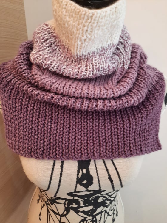 Alpaca and Silk Ombre Cowl